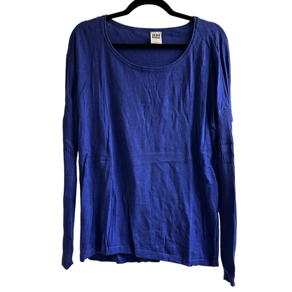 Vero Moda Royal Blue Long Sleeve Top